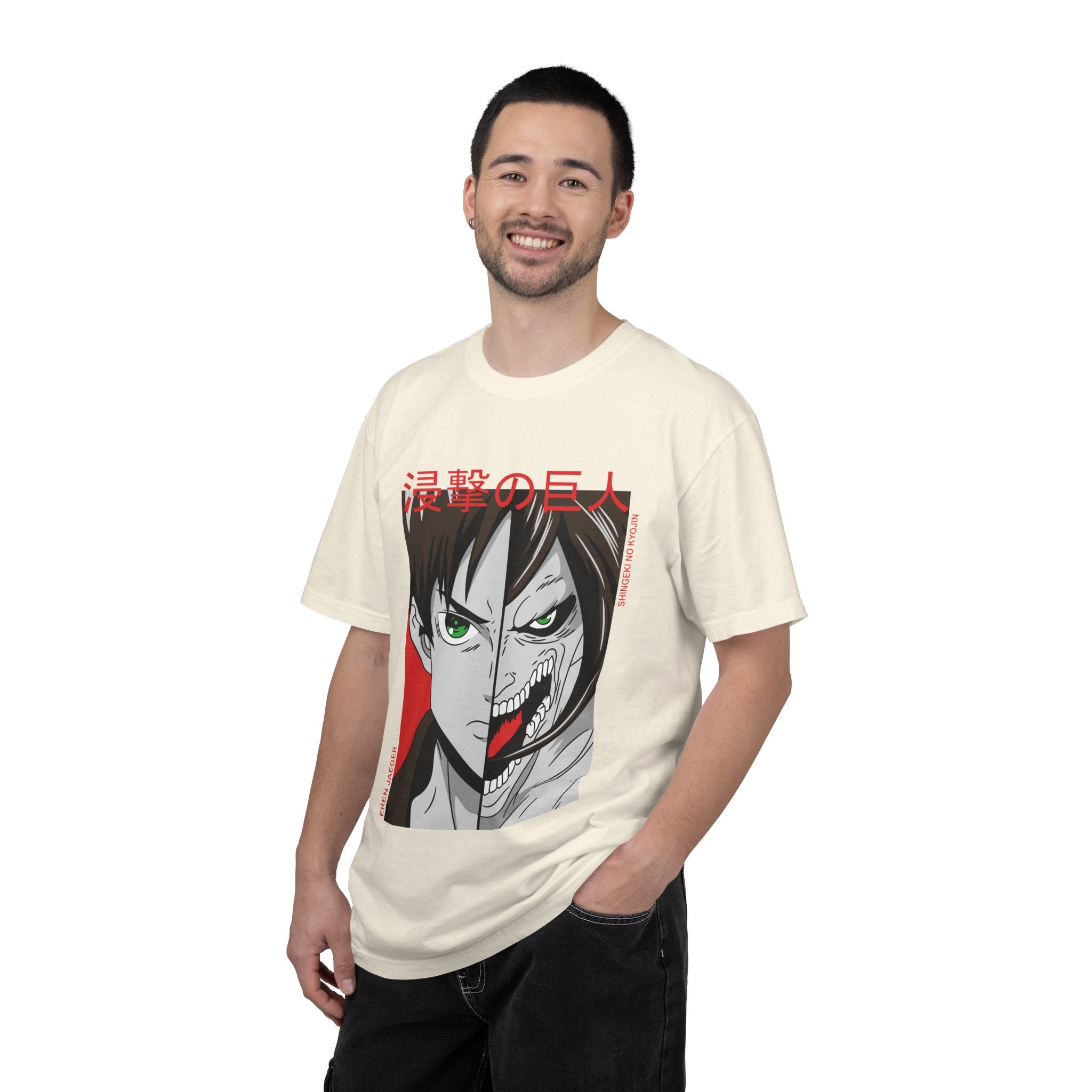 Attack on Titan Eren Split-Face Graphic T-Shirt