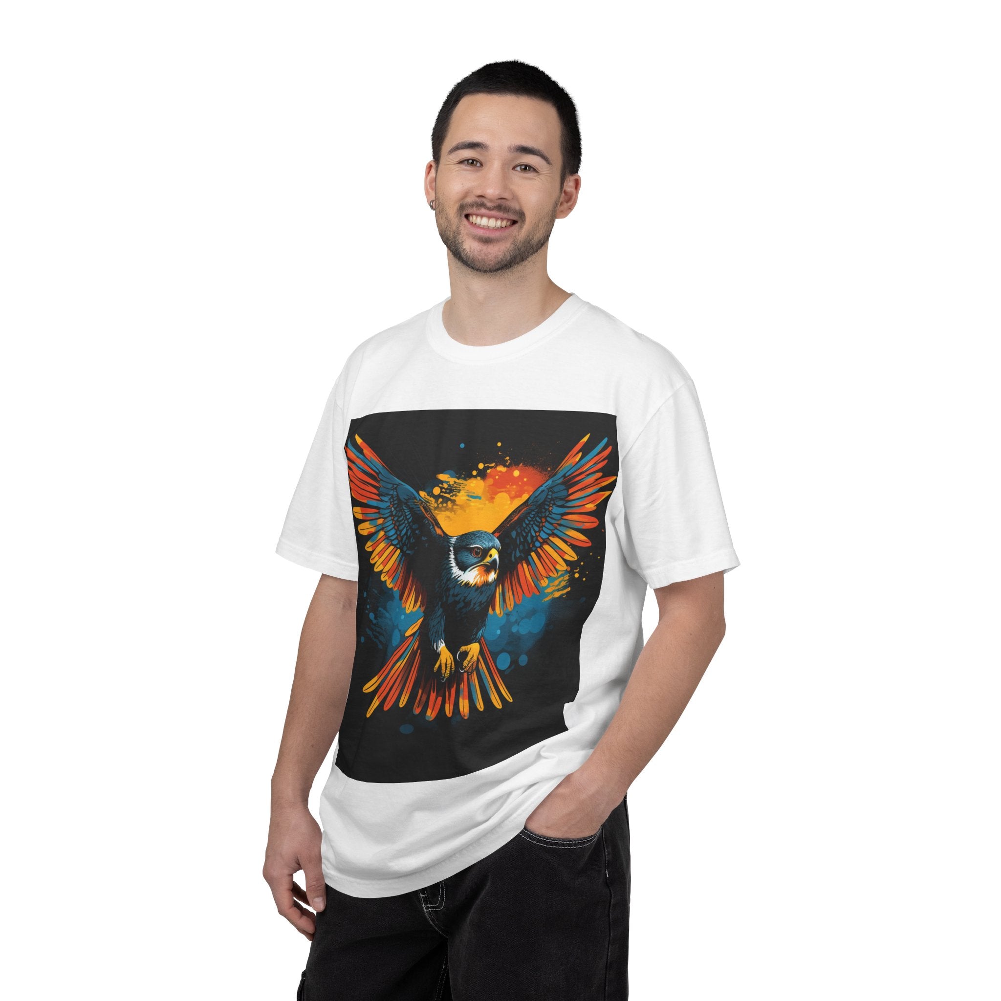 Soaring Colorful Eagle T-Shirt — Vibrant Bird Graphic Tee