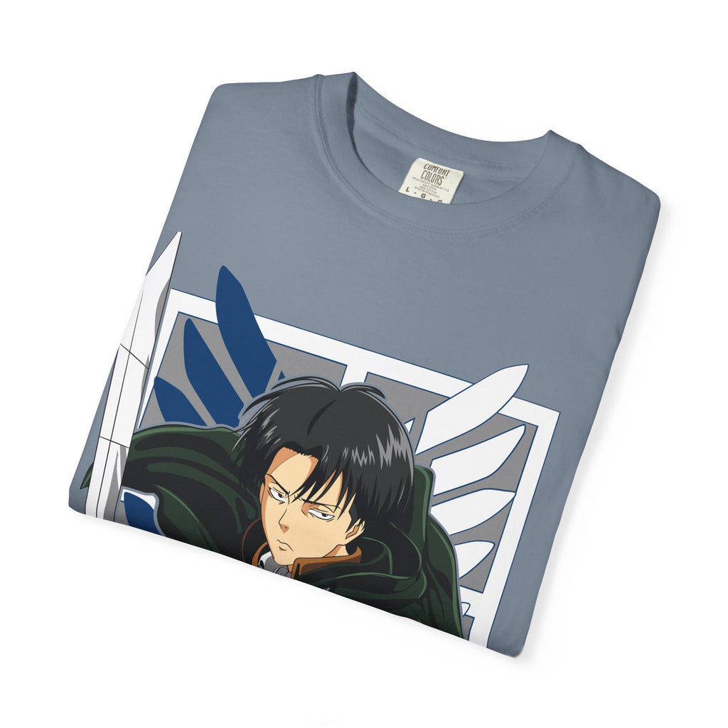 Attack on Titan Levi Ackerman Graphic T-Shirt — Japanese Logo Anime Tee