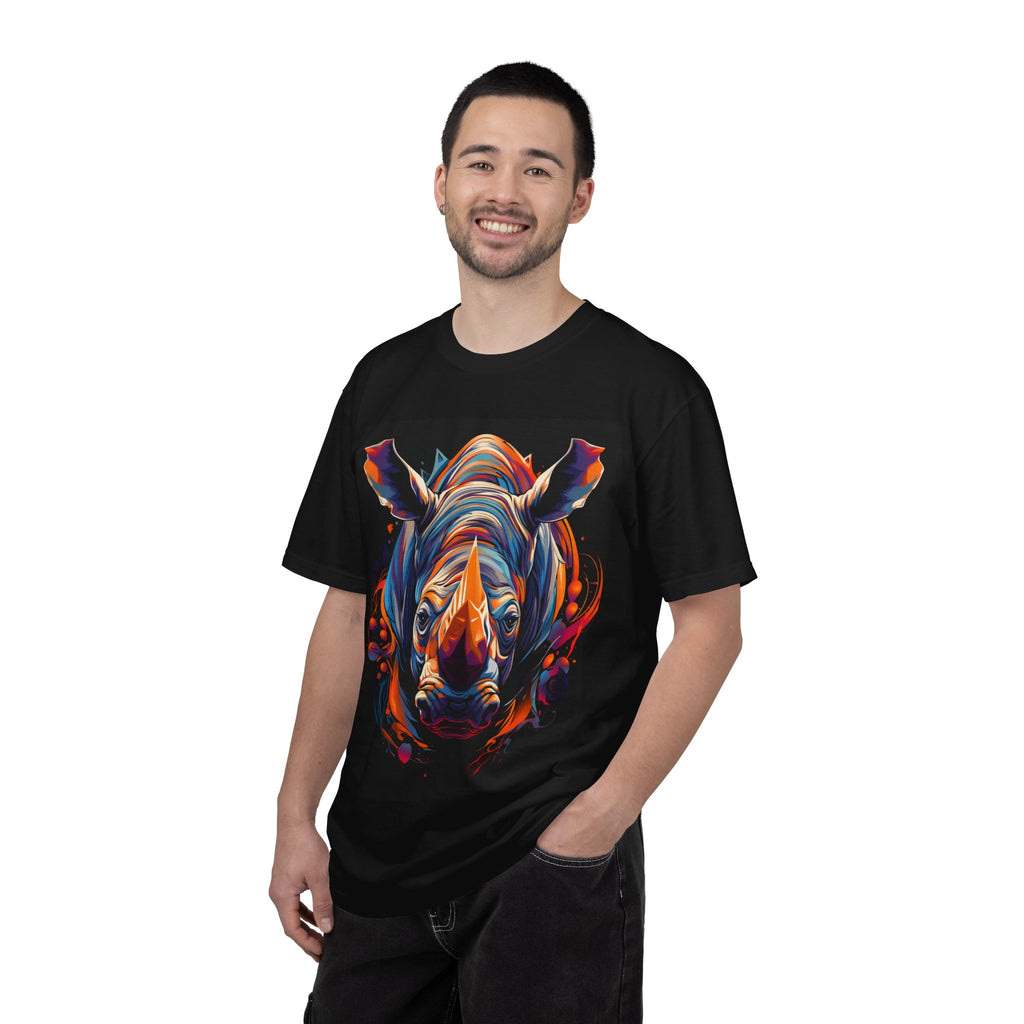Vibrant Rhino Graphic T-Shirt
