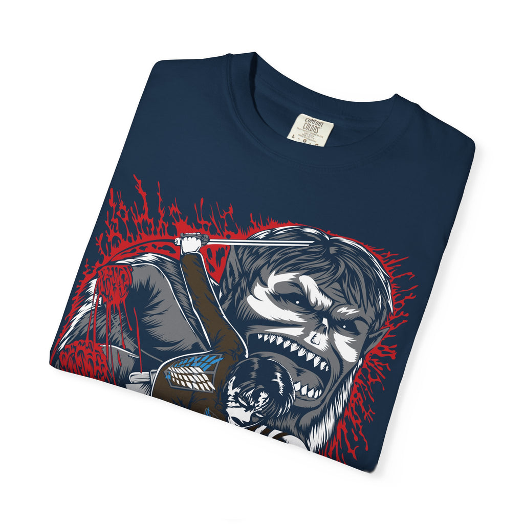 Skull Drummer Graphic T-Shirt — Heavy Metal Band Tee