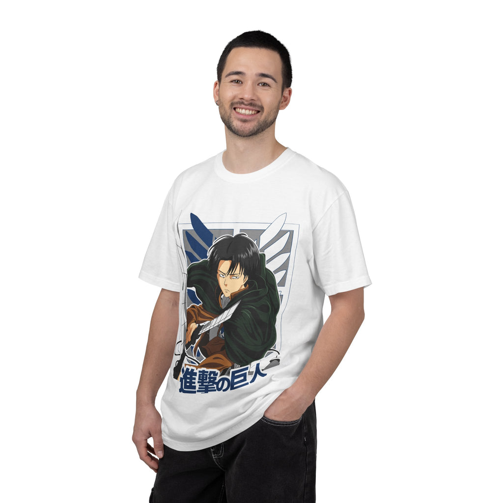 Attack on Titan Levi Ackerman Graphic T-Shirt — Japanese Logo Anime Tee