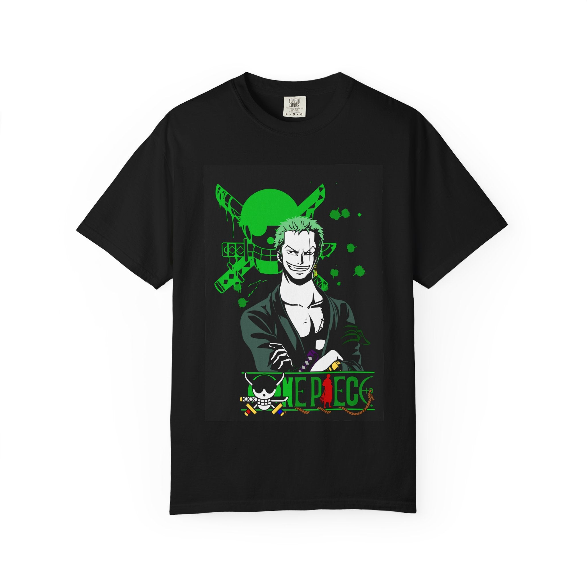 Graphic T-Shirt — Anime Pirate Skull Crew Design