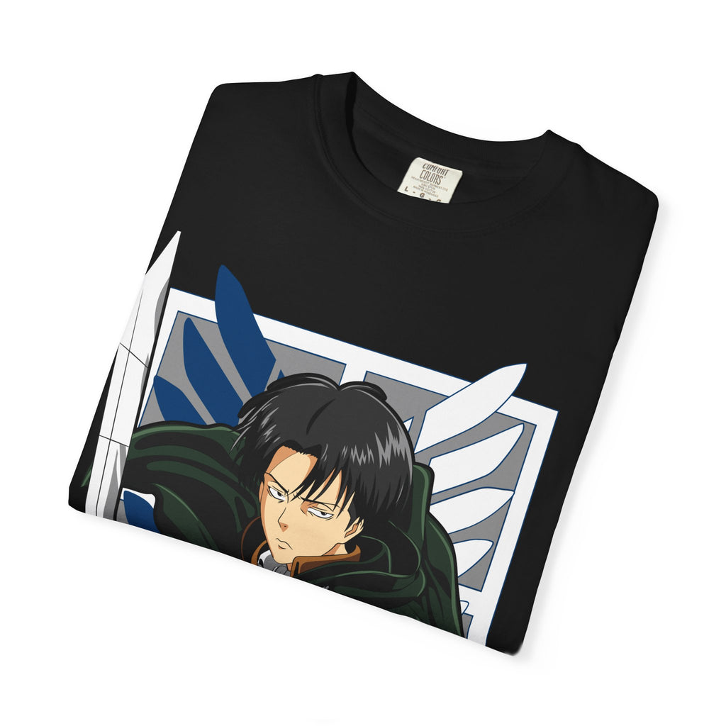 Attack on Titan Levi Ackerman Graphic T-Shirt — Japanese Logo Anime Tee
