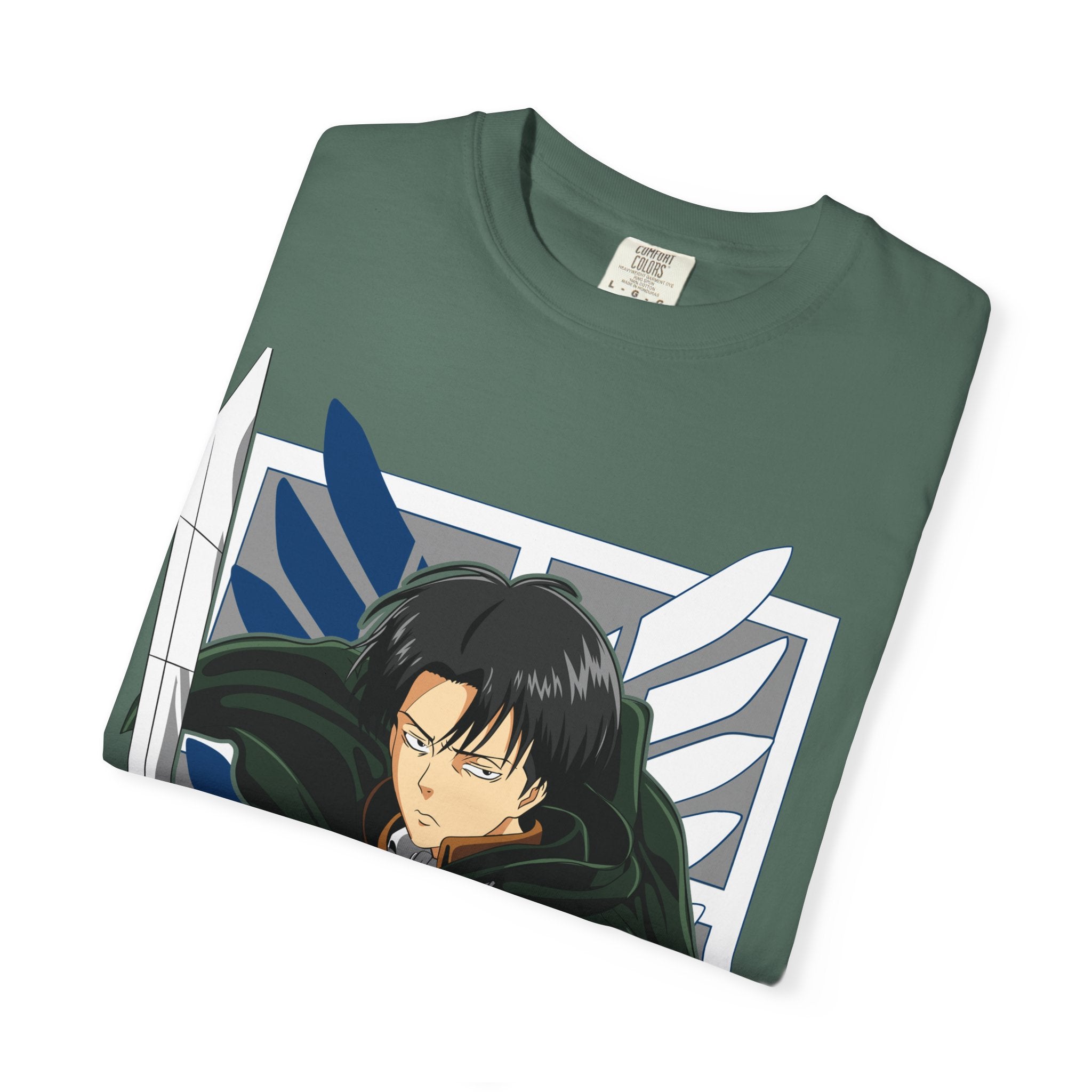 Attack on Titan Levi Ackerman Graphic T-Shirt — Japanese Logo Anime Tee