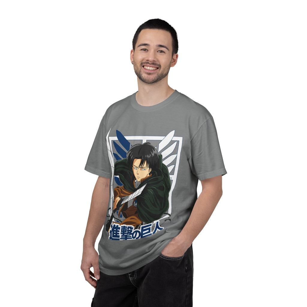 Attack on Titan Levi Ackerman Graphic T-Shirt — Japanese Logo Anime Tee
