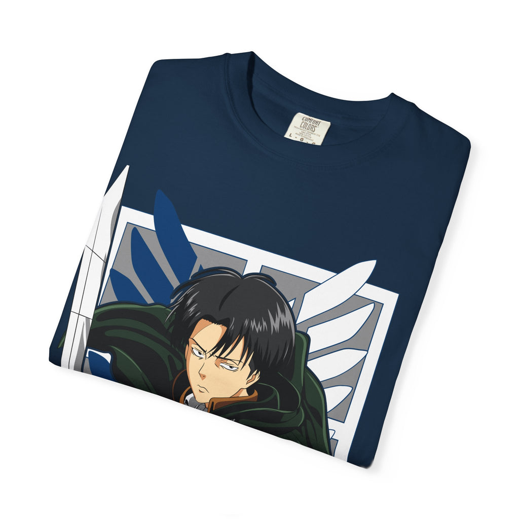 Attack on Titan Levi Ackerman Graphic T-Shirt — Japanese Logo Anime Tee