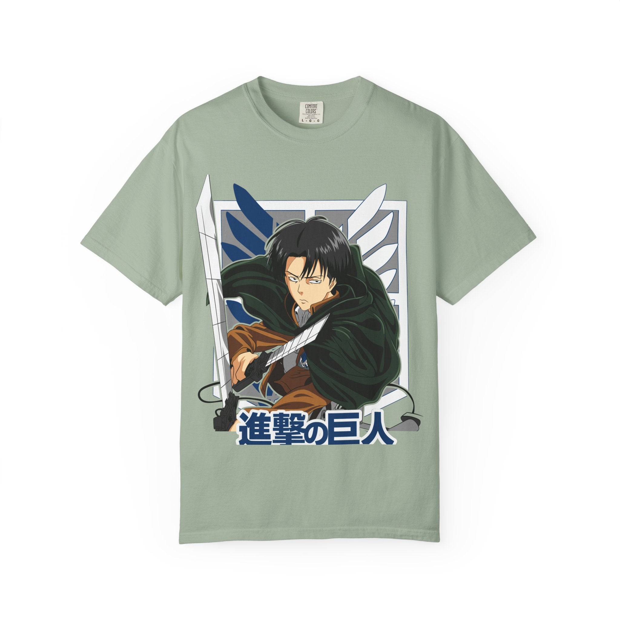 Attack on Titan Levi Ackerman Graphic T-Shirt — Japanese Logo Anime Tee