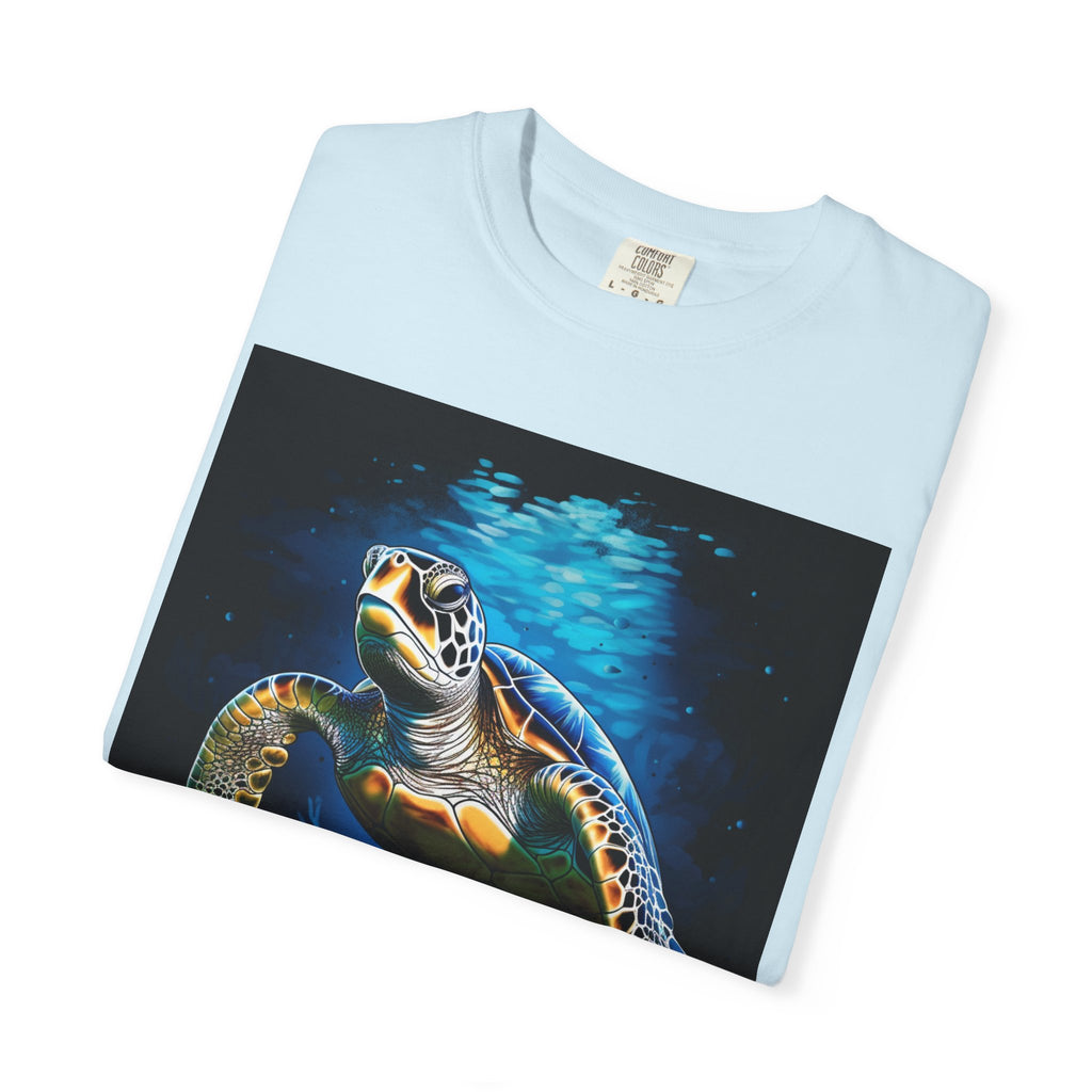 Sea Turtle Graphic T-Shirt — Colorful Underwater Ocean Art Tee