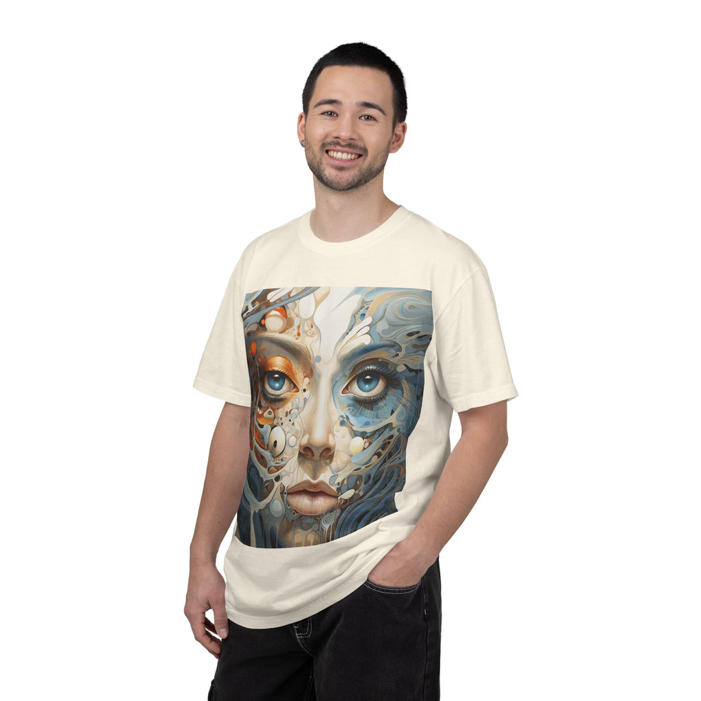 Surreal Cyborg Face Art T-Shirt