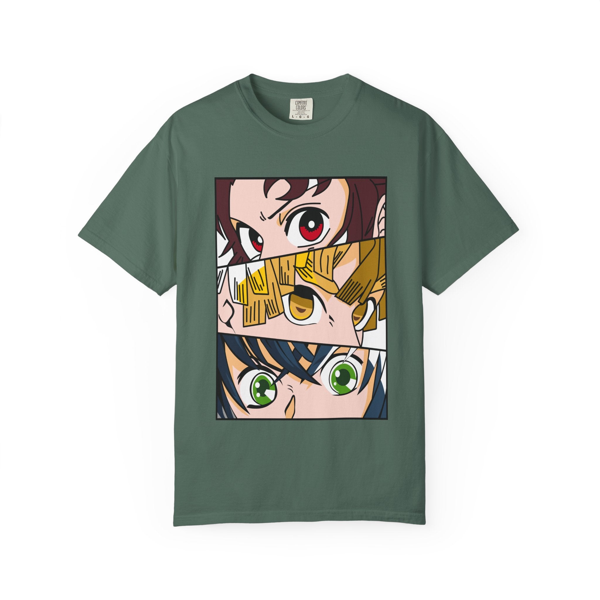 Anime Trio Eyes T-Shirt — Demon Squad Graphic Tee