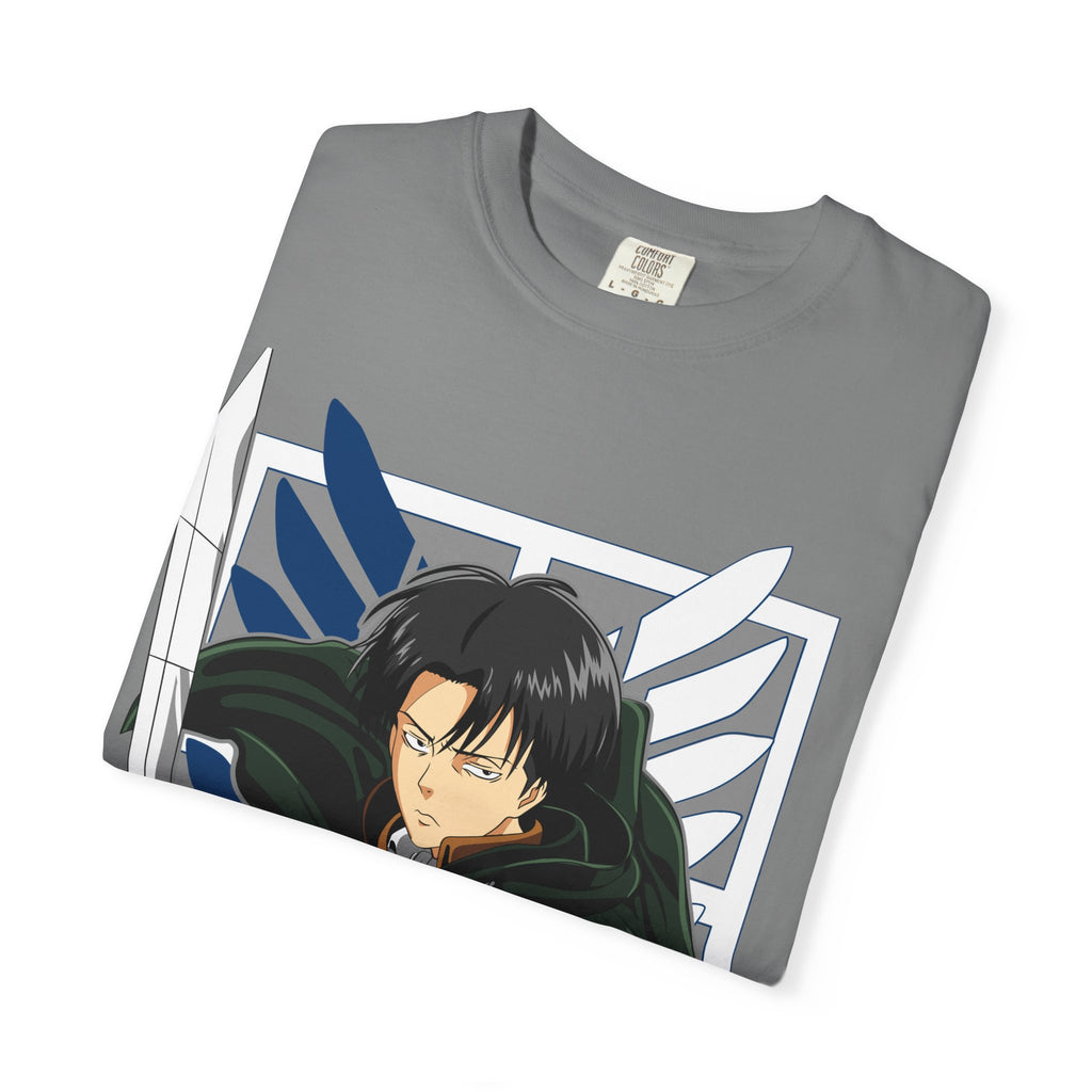 Attack on Titan Levi Ackerman Graphic T-Shirt — Japanese Logo Anime Tee