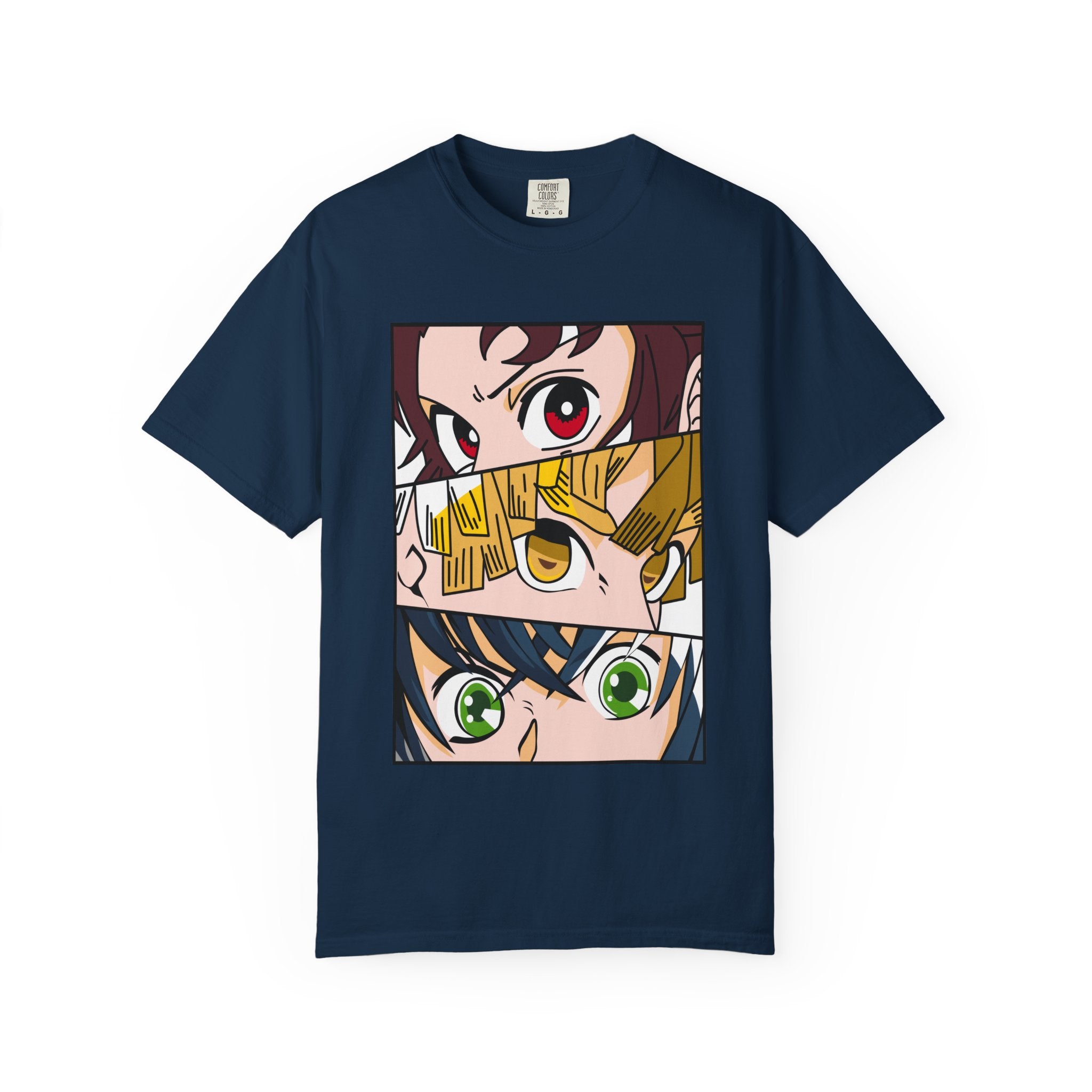 Anime Trio Eyes T-Shirt — Demon Squad Graphic Tee