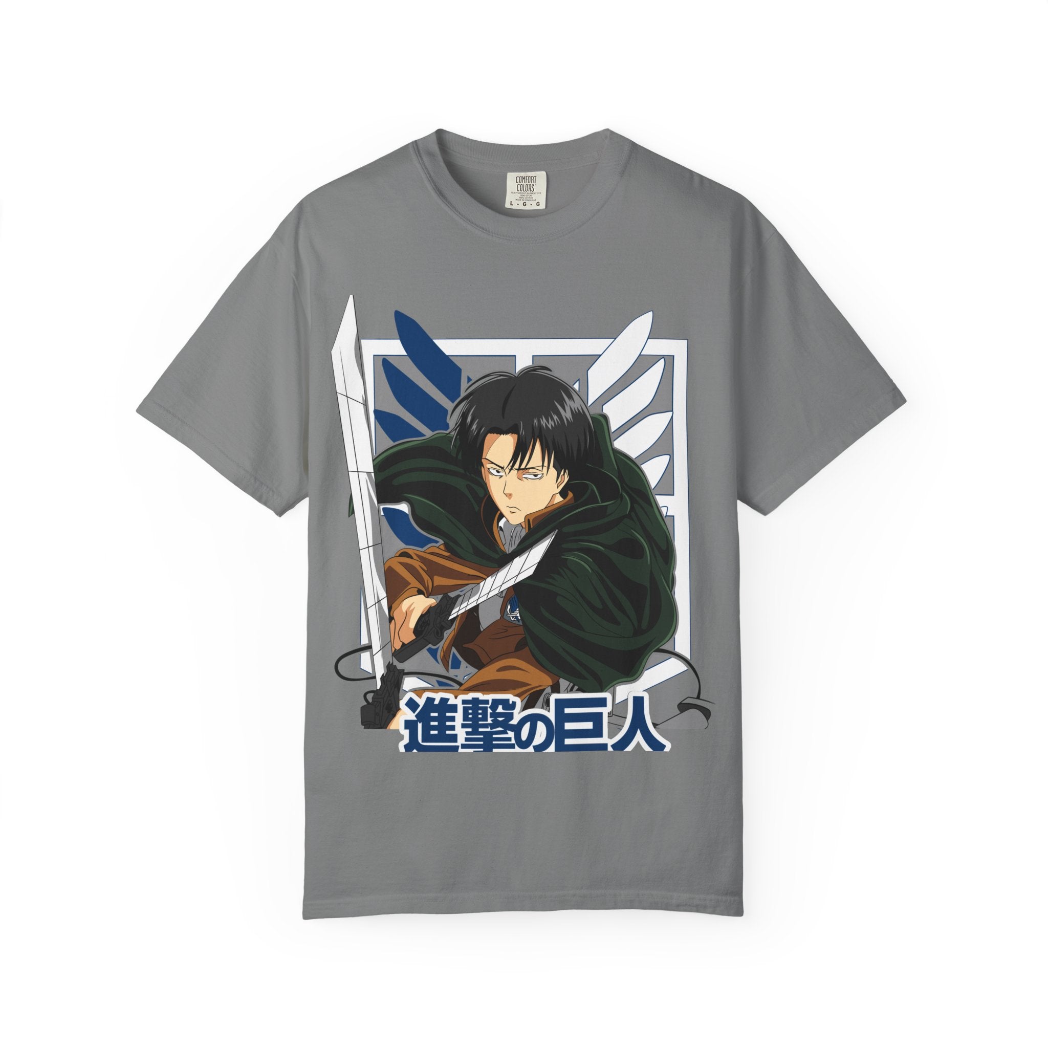 Attack on Titan Levi Ackerman Graphic T-Shirt — Japanese Logo Anime Tee