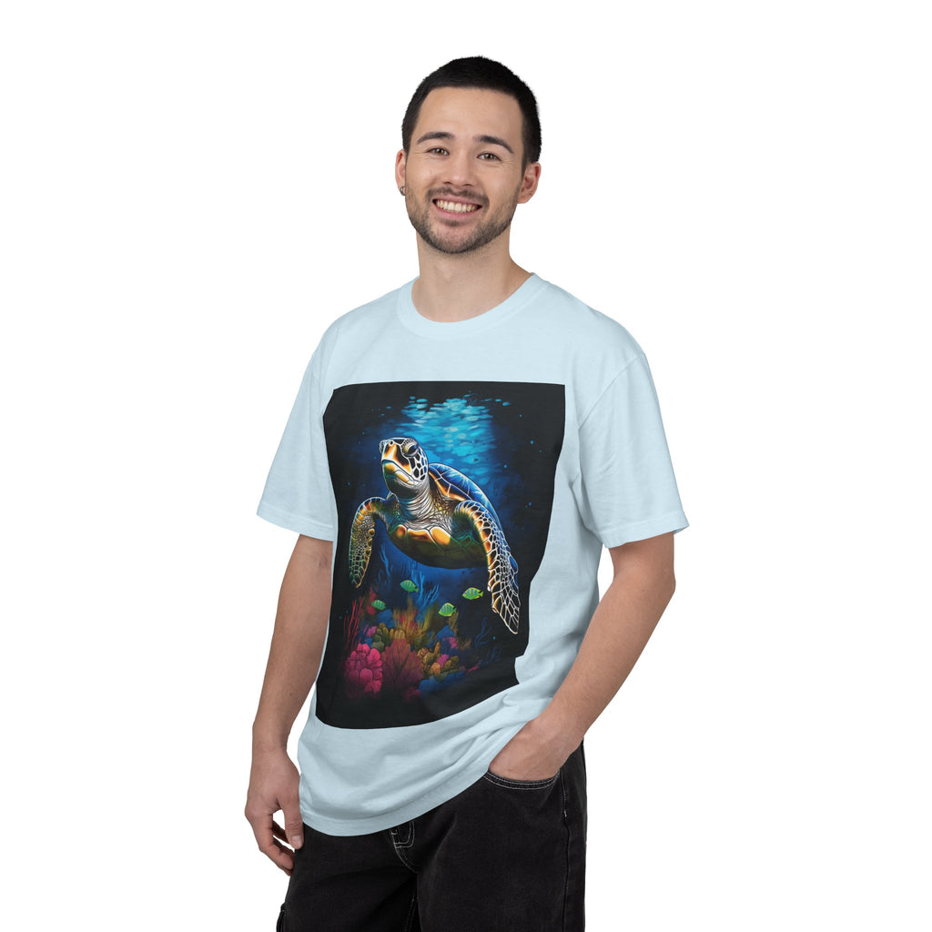 Sea Turtle Graphic T-Shirt — Colorful Underwater Ocean Art Tee