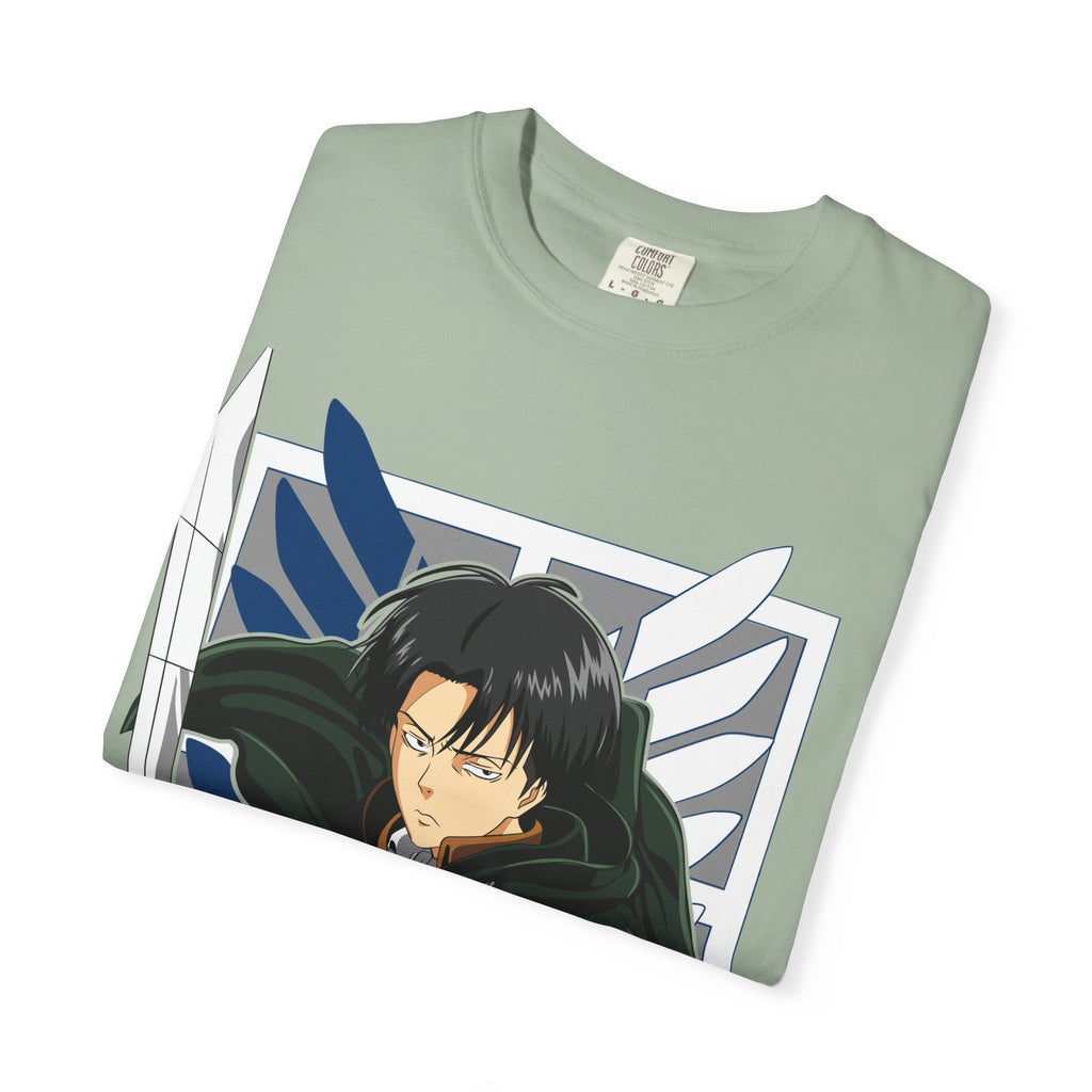 Attack on Titan Levi Ackerman Graphic T-Shirt — Japanese Logo Anime Tee