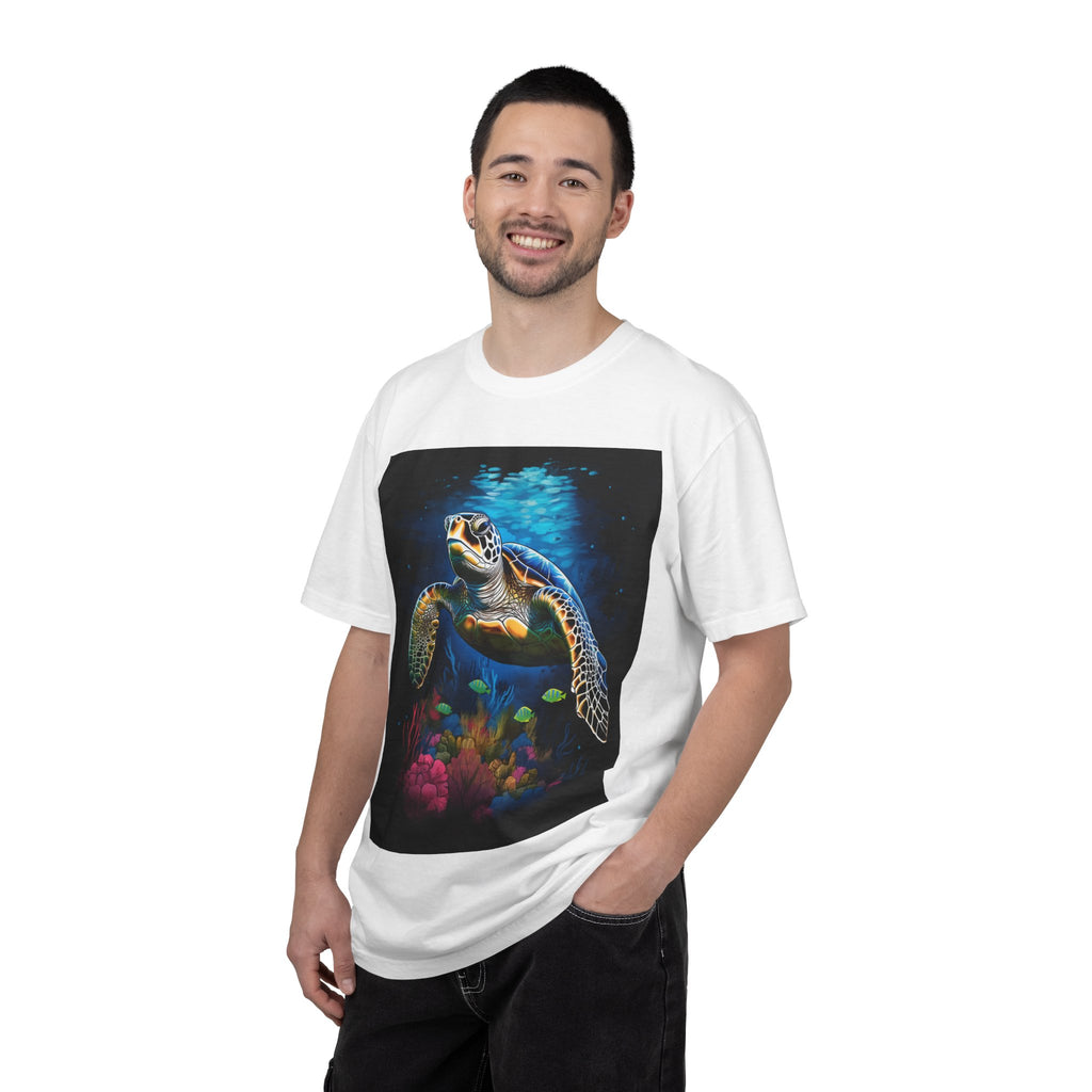 Sea Turtle Graphic T-Shirt — Colorful Underwater Ocean Art Tee