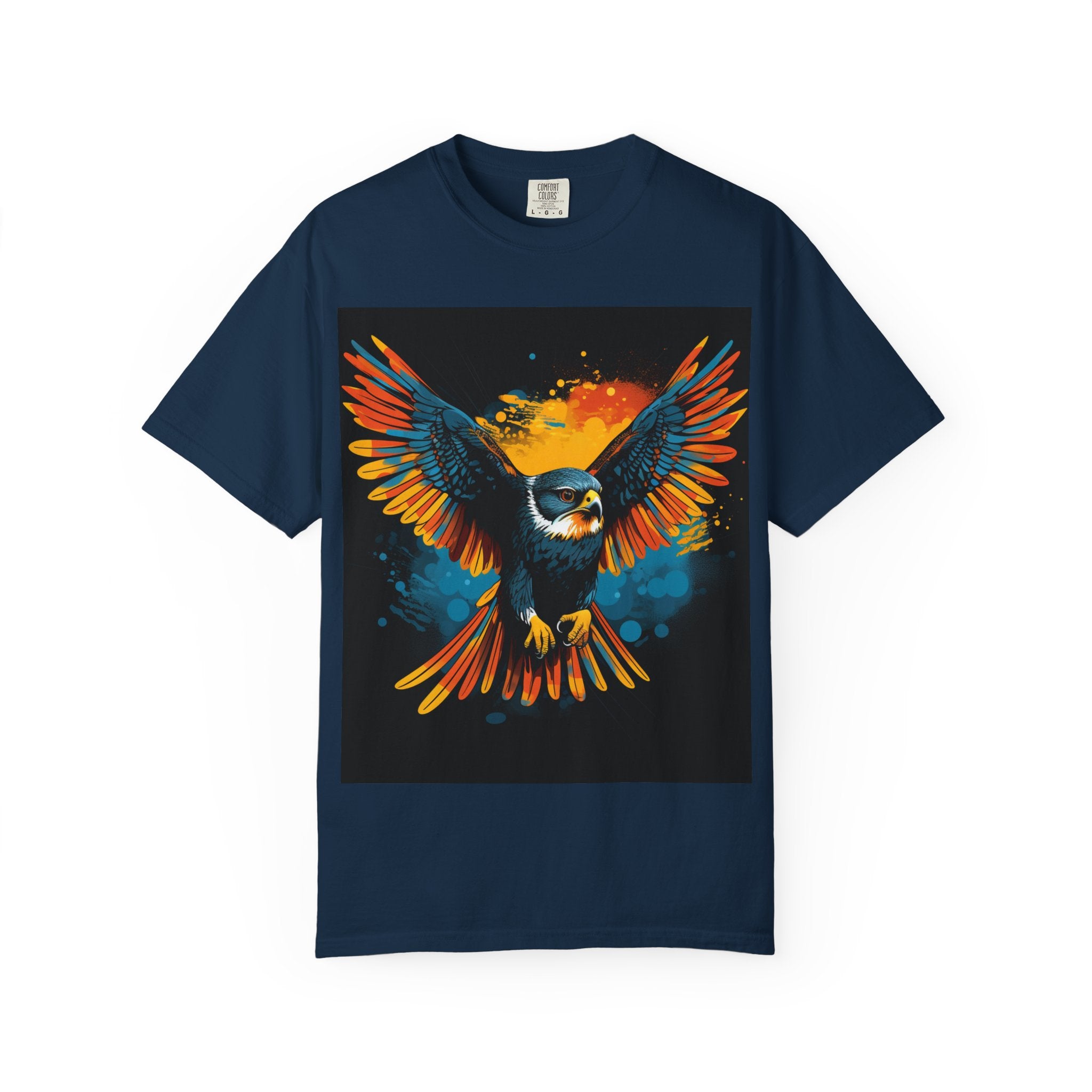 Soaring Colorful Eagle T-Shirt — Vibrant Bird Graphic Tee