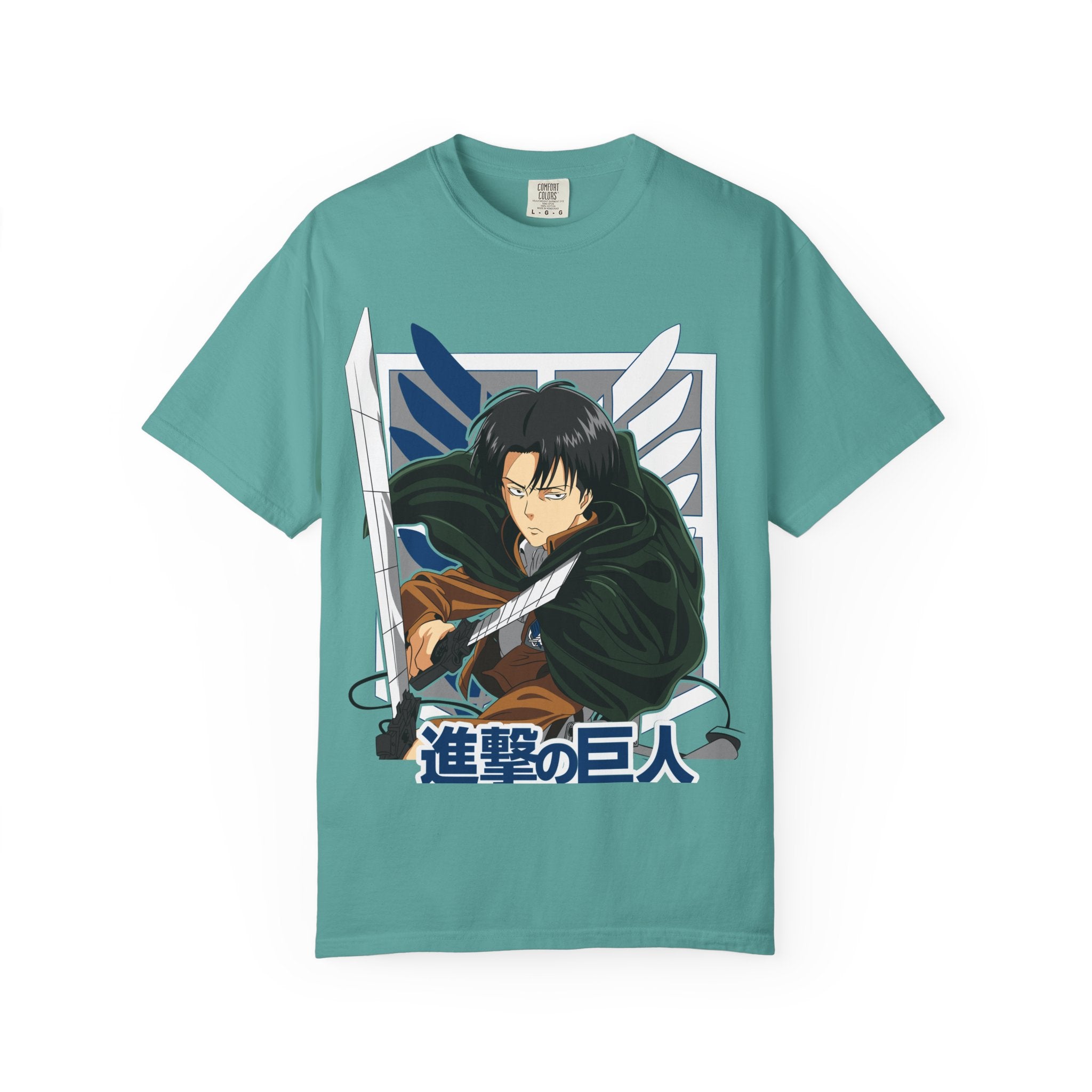 Attack on Titan Levi Ackerman Graphic T-Shirt — Japanese Logo Anime Tee