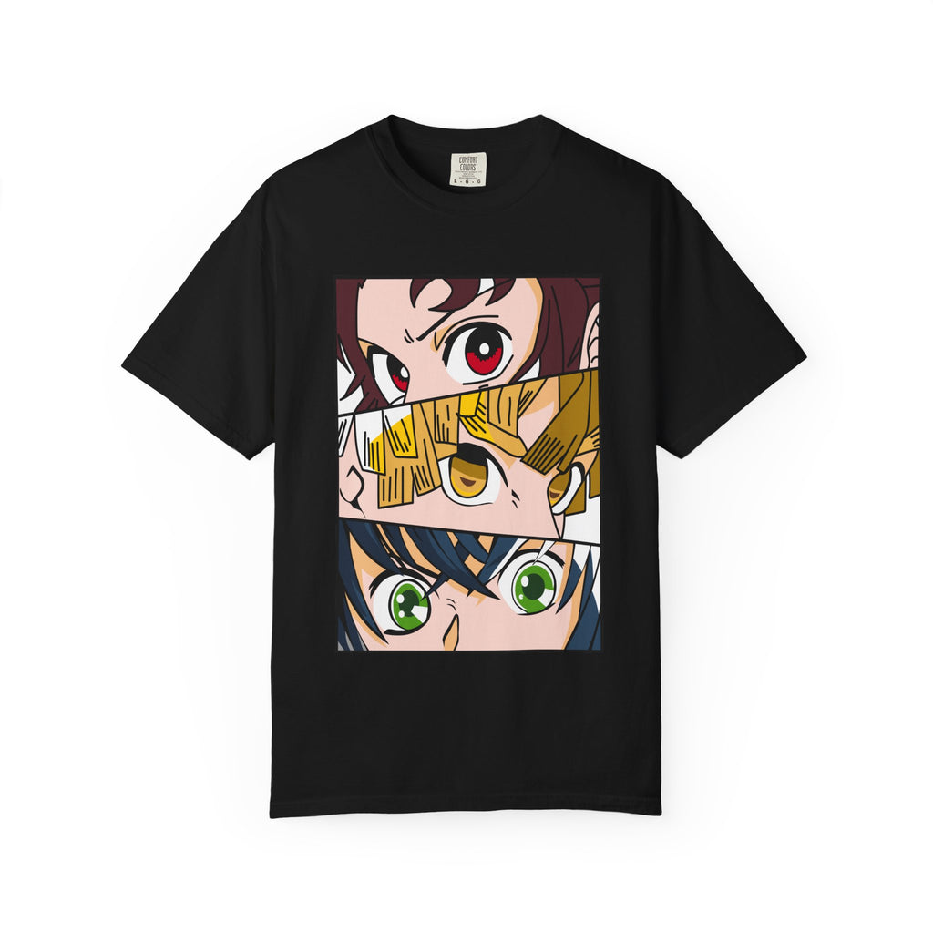 Anime Trio Eyes T-Shirt — Demon Squad Graphic Tee