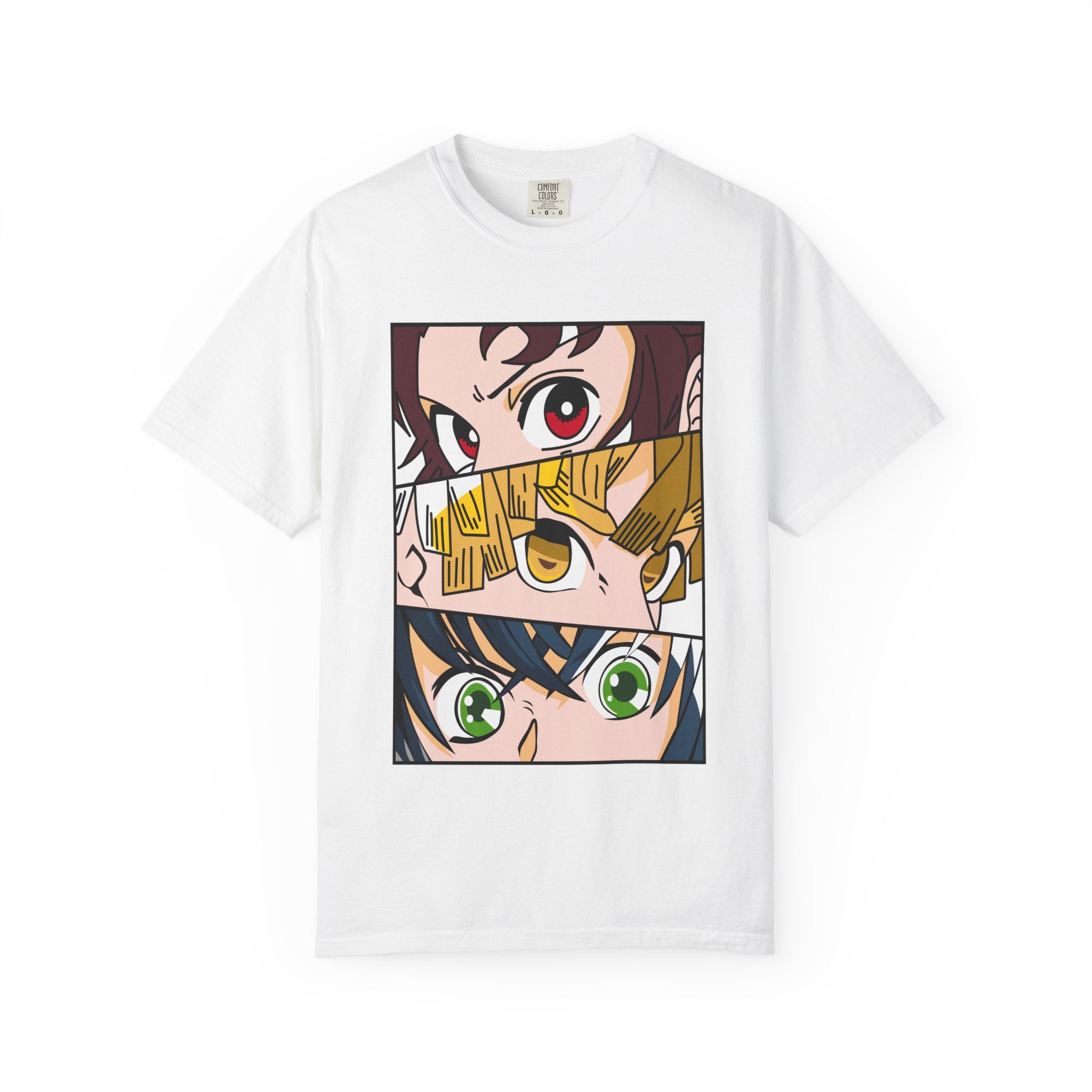 Anime Trio Eyes T-Shirt — Demon Squad Graphic Tee