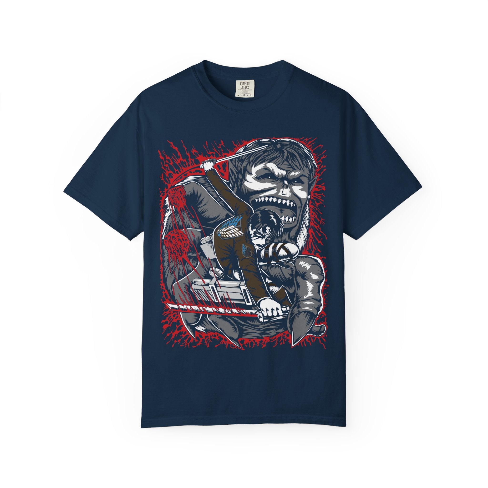 Skull Drummer Graphic T-Shirt — Heavy Metal Band Tee