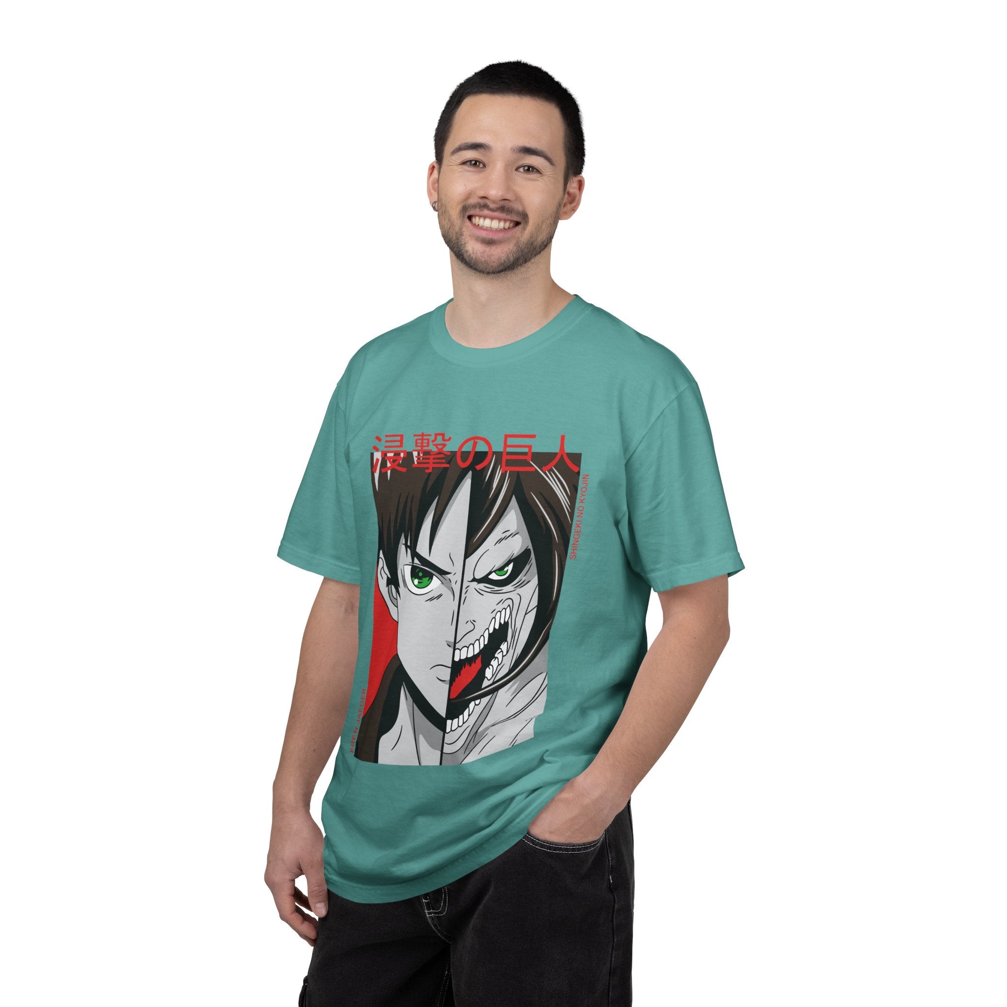 Attack on Titan Eren Split-Face Graphic T-Shirt